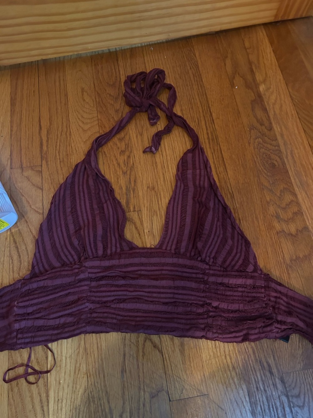 Free people halter wrap top